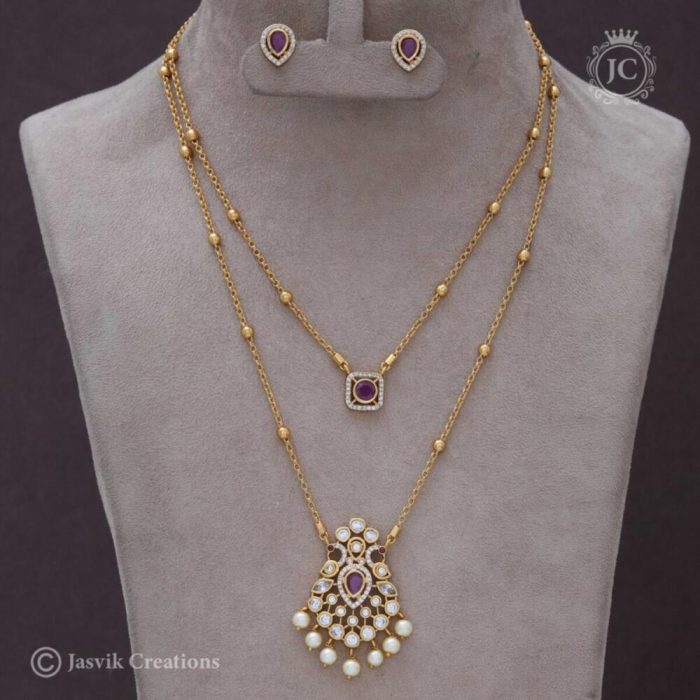53 Add Premium Layer Necklace Red -JCNL053 650 53 Add Premium Layer Necklace Red -JCNL053 650