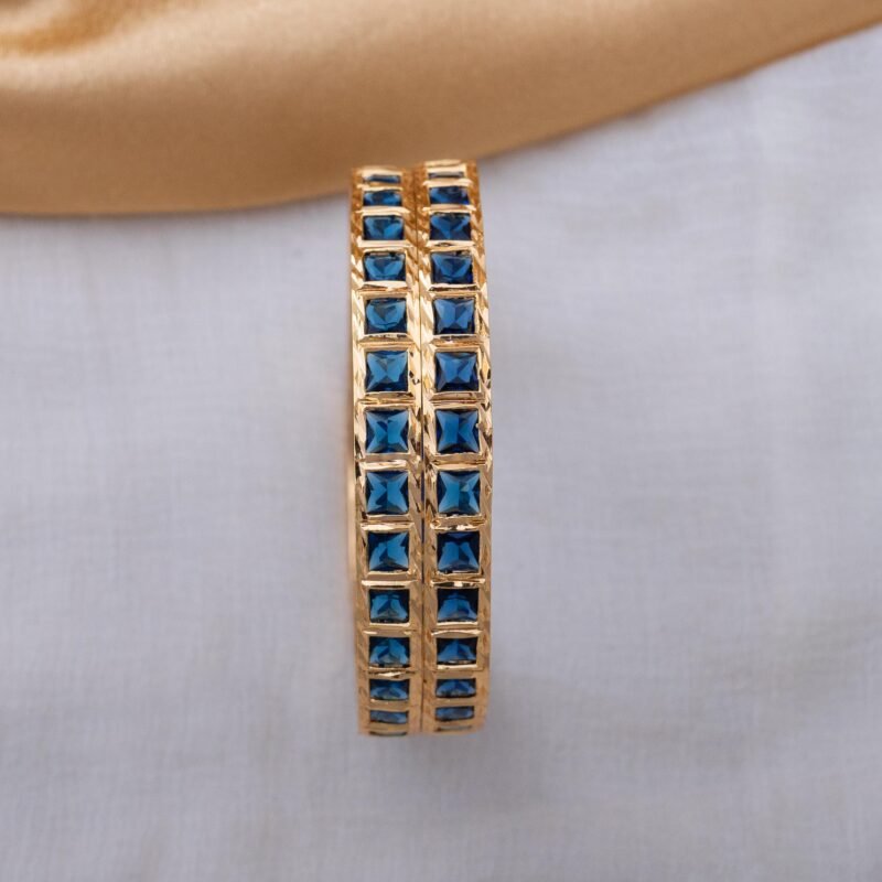 Micro Plated Stone Bangle - JCBN021 - Image 2