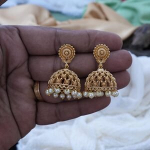 Premium Antique Jhumka JCER035 - Image 2