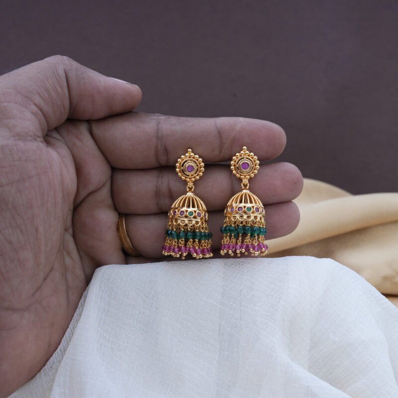 Micro Plated Jumka - JCER065 - Image 2