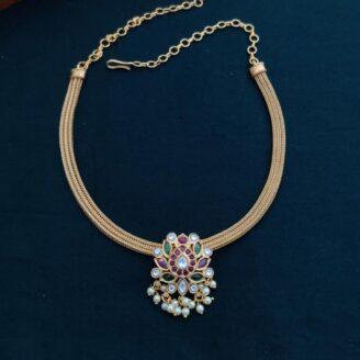Kundan Pendent Necklace - JCNL083