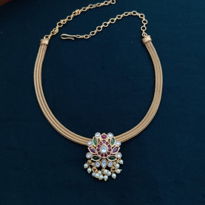 Kundan Pendent Necklace JCNL083 499