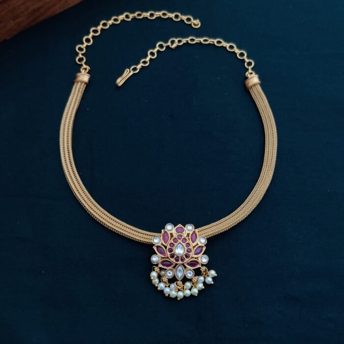 Kundan Pendent Necklace JCNL084 499
