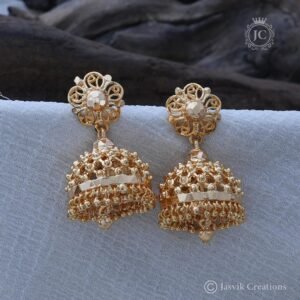 Micro Plated Gold Look Jhumka JCER030