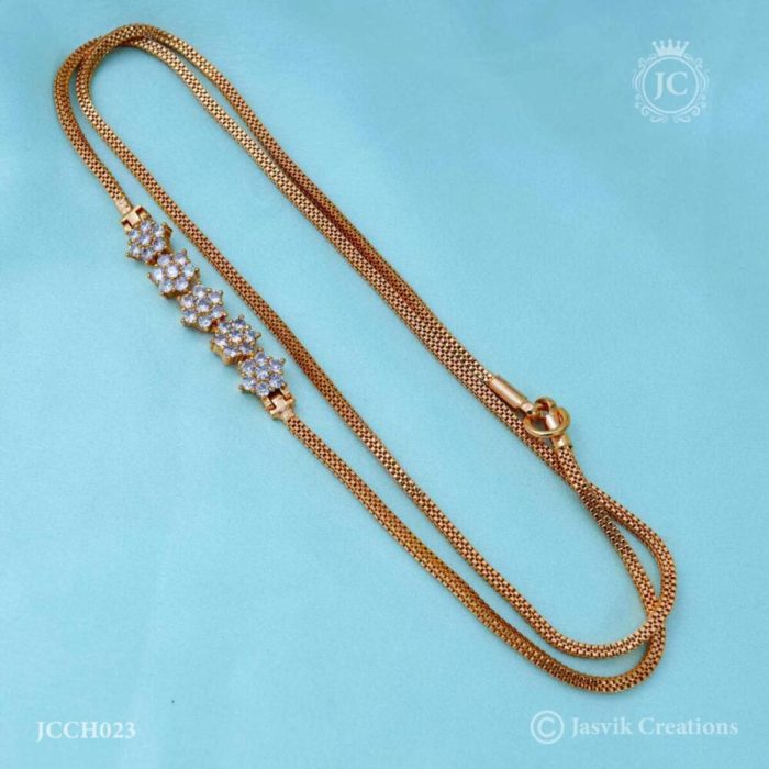 Micro Plated Mugappu chain - JCCH023 499 24 Inch