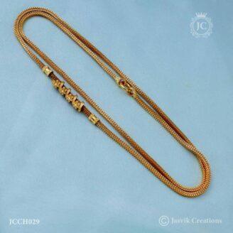 Micro Plated Mugappu chain - JCCH029