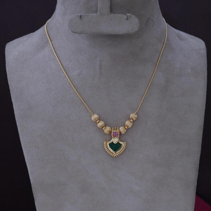 Micro Plated Palak Necklace 450