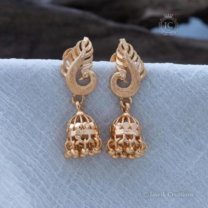 Micro Plated Peacock Jumka JCER016 160