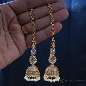 Traditional Antique Jhumka With Mattal JCER036