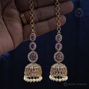 Traditional Antique Jumka With Mattal JCER037