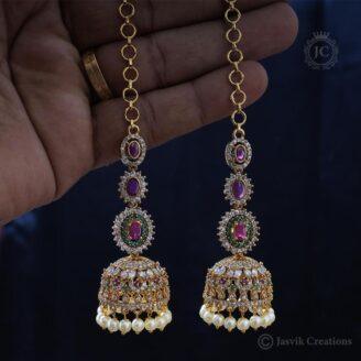 Traditional Antique Jumka With Mattal JCER037