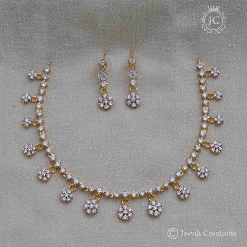 Diamond look GJ Polish necklace - JCNL146 - Image 2