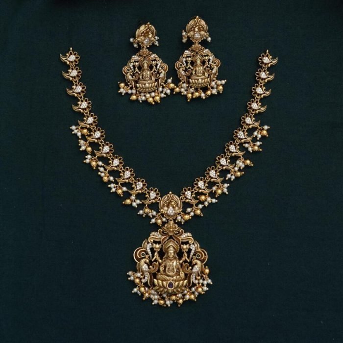 15 Premium Nakshi Anitique Gold Replica Necklace JCNL103 1299(AA)