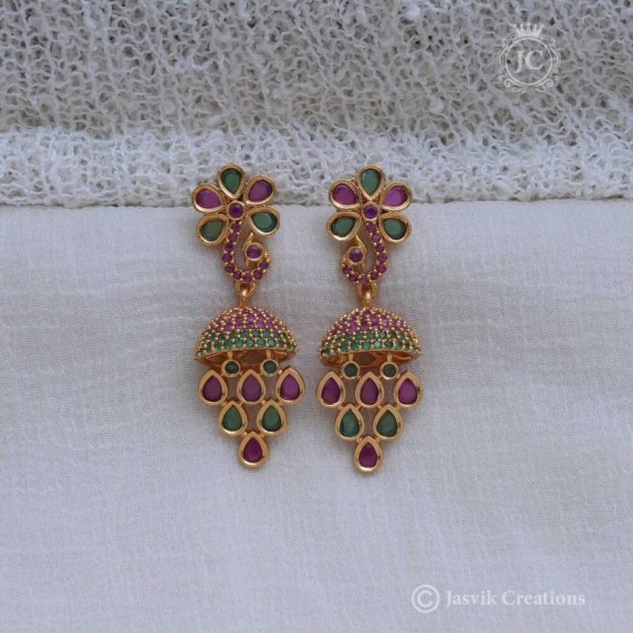 151 Micro Plated Ad Jhumka JCER151 350 (1)
