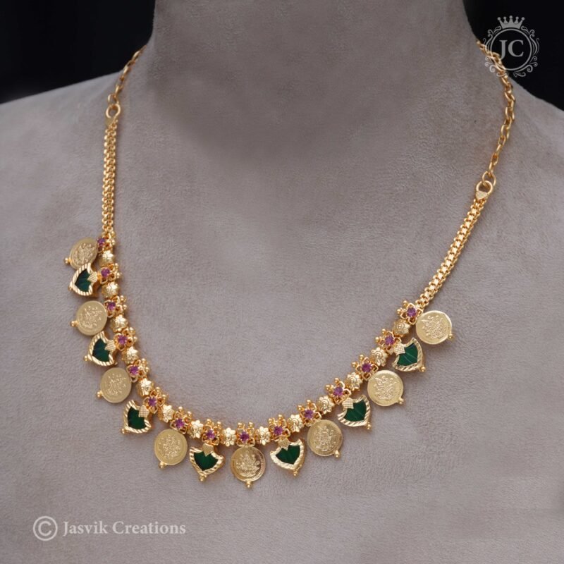 Palak-Coin-Necklace - JCNL020 - Image 2