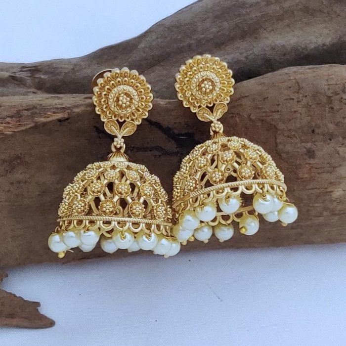 23 Premium Antique Jhumka JCER129- 375 23 Premium Antique Jhumka JCER129- 375
