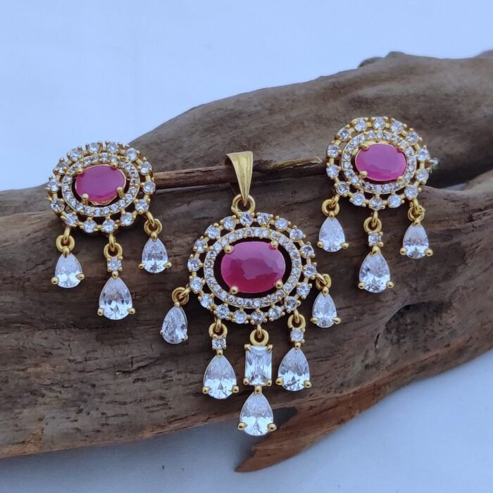 28 Premium AD Pendent Set JCPT028 - 599