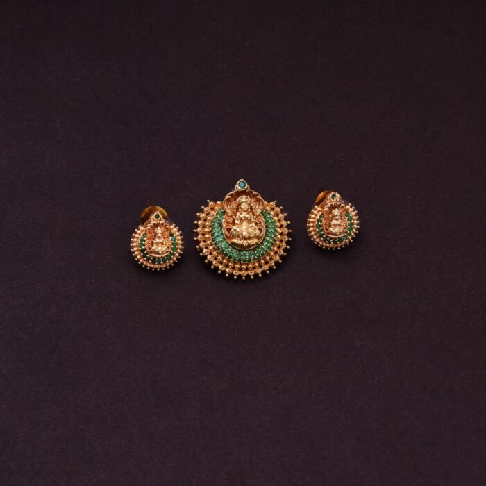 33 Premium Stone lakshmi Pendent set - JCPT033 399(1)