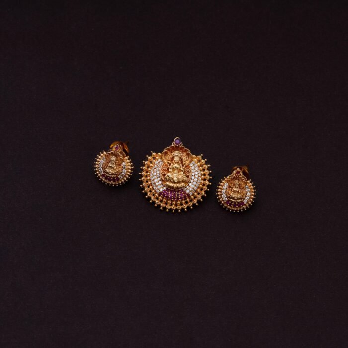 36 Premium Stone lakshmi Pendent set - JCPT036 399