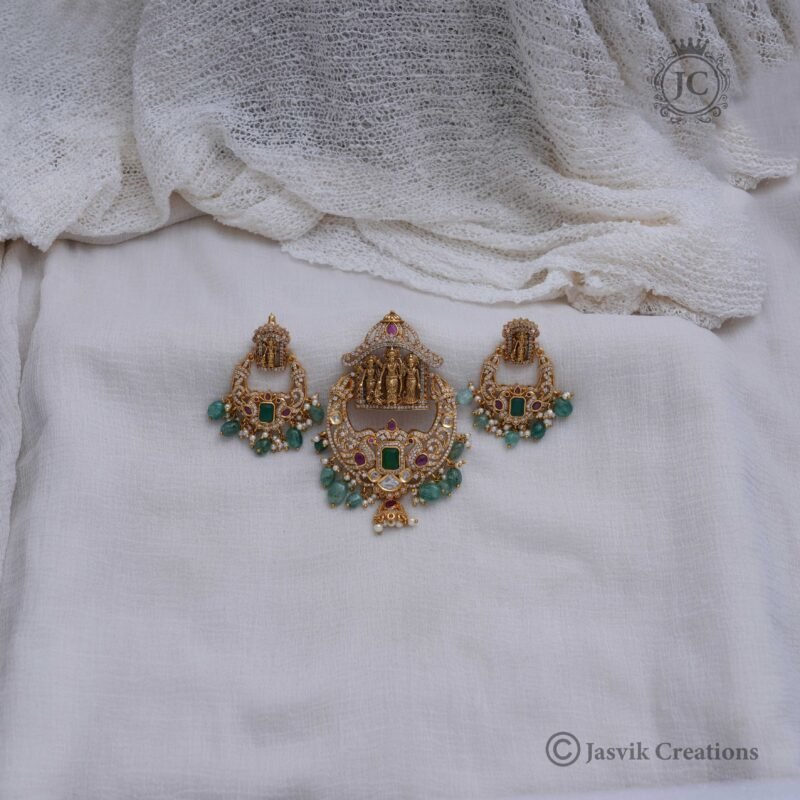 Premium Antique Pendent Set - JCPT039 - Image 2
