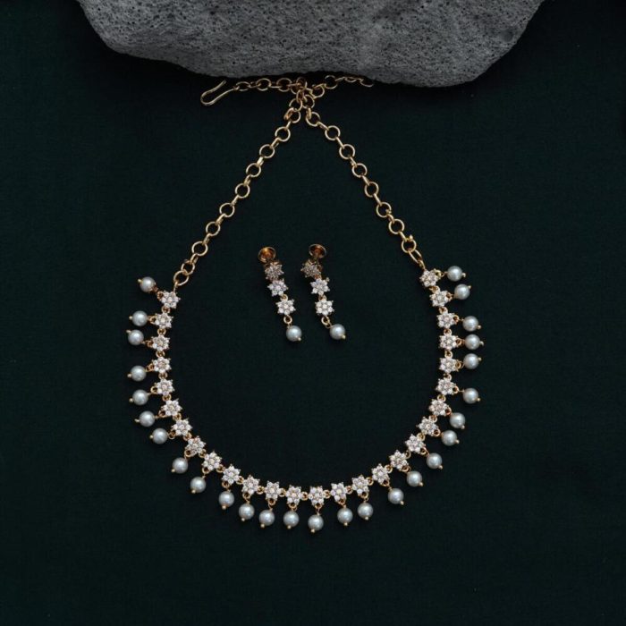 4 Micro Plated White Star Necklace JCNL092 599