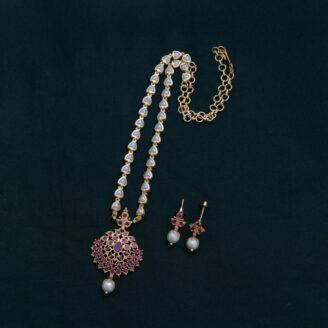 Microplated Simple Pearl Necklace - JCNL093