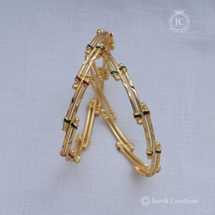56 Micro Gold GRT Bangle JCBN056 -375(2)