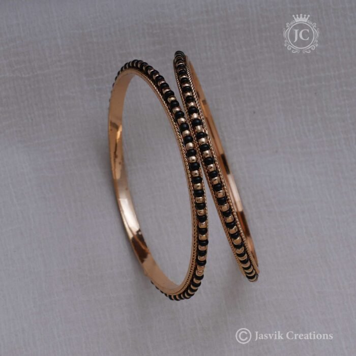 57-Micro-Gold-Plated-Black-Bead-Bangle-(1)-JCBN057-199s