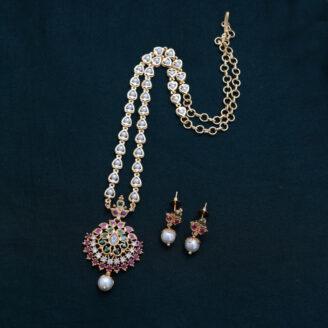 Microplated Simple Pearl Necklace - JCNL096
