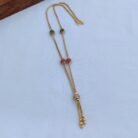 Gold Look AD Multicolour Ball Short Chain JCCH071 499(A)