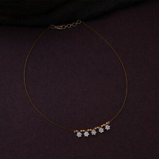 Invisible 5 Center Star Necklace-JCNL116