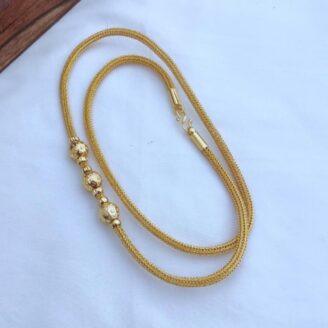 Microplated Ball Mugappu Rope Chain - JCCH120