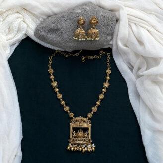 Premium Antique Temple Necklace - JCNL150