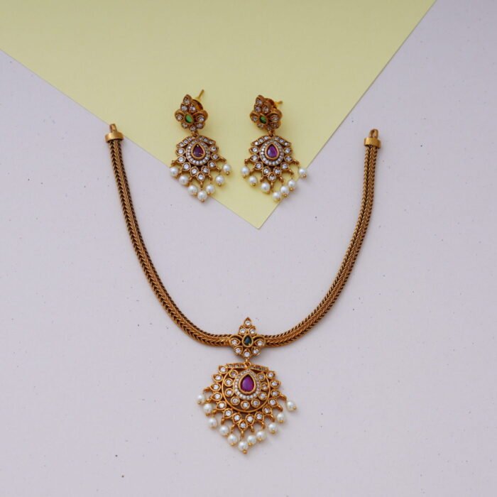 Premium Traditional Attikai Necklace 599