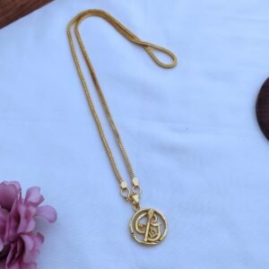 Round Om dollar Short Chain - JCCH081