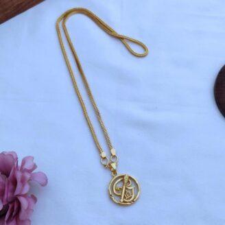 Round Om dollar Short Chain - JCCH081