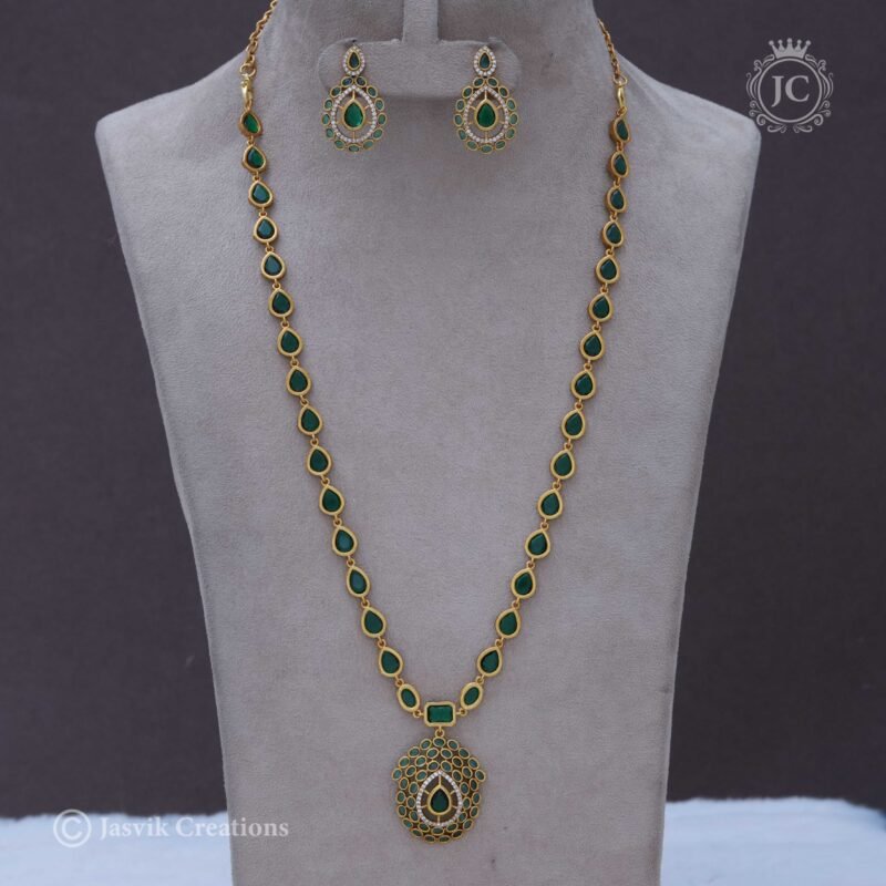 Premium trending Jothika Emerald Haram - JCHM023