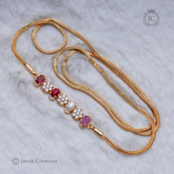 131 Navarathna Mugappu Chain JCCH131 24 650 30 750 (2) 131 Navarathna Mugappu Chain JCCH131 24 650 30 750 (2)