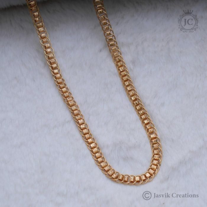 138 Micro Plated Patta Link Chain 24 Inch 399 30 Inch 499 JCCH138 (12)