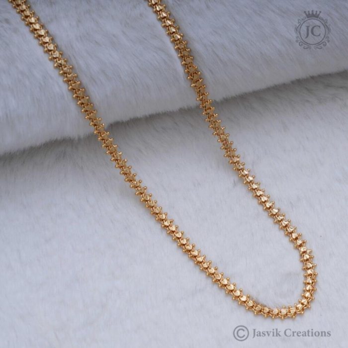 140 Micro Plated Heart Arumbu Chain 24 Inch 399 30 Inch 499 JCCH140 (9)