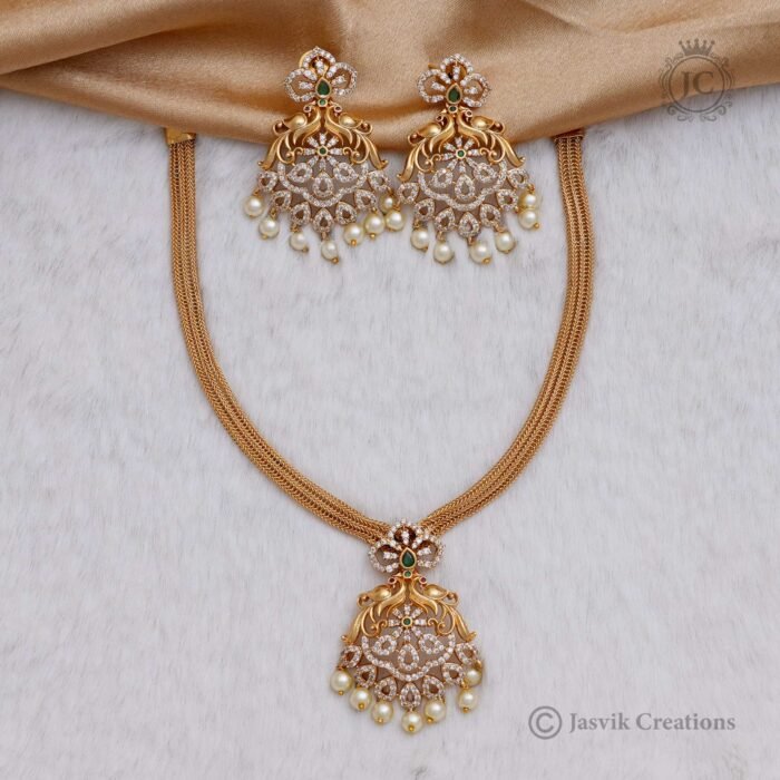 140 Premium Antique Necklace 650 with Back Chain (3) JCCH140