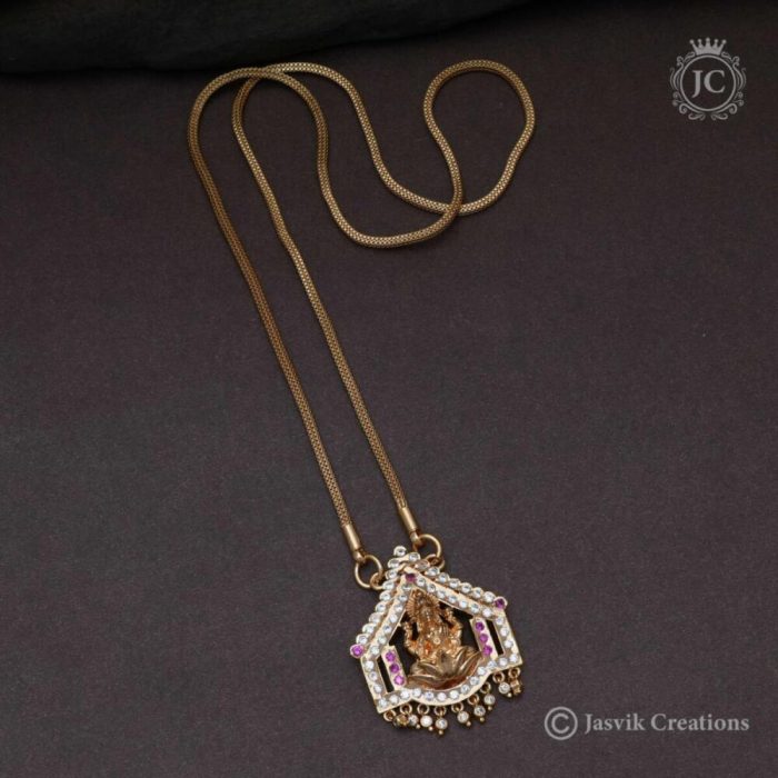 148 Impon Lakshmi Dollar Chain 750 (2) JCCH148