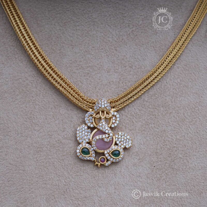 Antique-Ganesha-Necklace - JCNL155 - Image 2