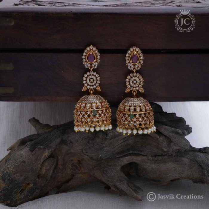 161 Premium Antique Long Jhumka JCER161 550