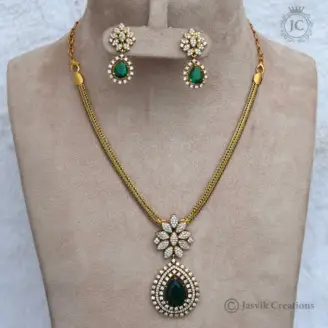 Victorian Traditional Atikkai Necklace ( small )- JCNL174