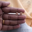 182 Dimond Replica 7 Stone Red white Stud JCER181 150 (1)