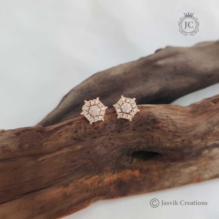 24 Rose Gold Ear Ring – JCRG024 (2)