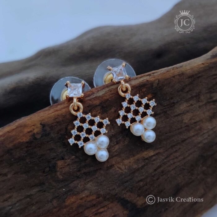 52 Rose Gold Ear Ring – JCRG052 110 Rs