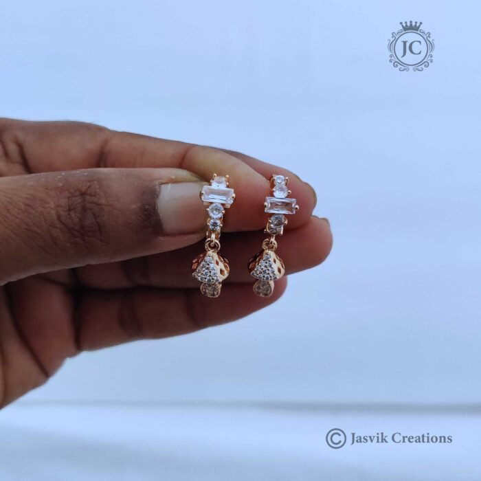 74 Rose Gold Ear Ring – JCRG074 (2)