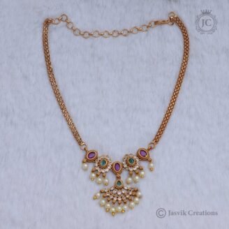 PRemium Mini Chocker ecklace with Back Chian 275 (4)